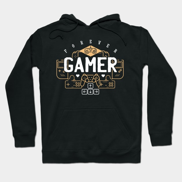 Forever Gamer | Gamer Gift Idea Hoodie by LR_Collections